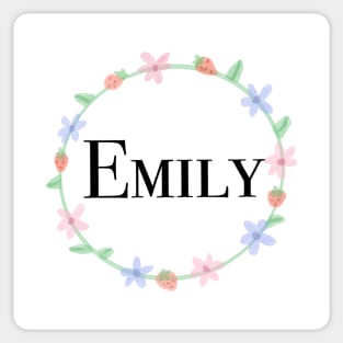 Emily name design Sticker